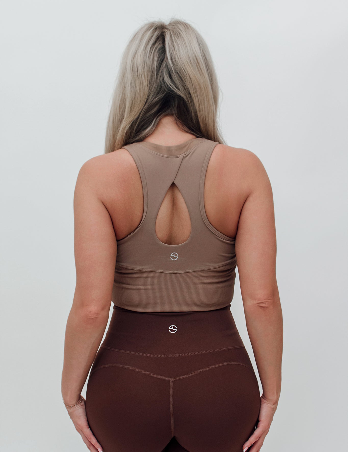 back view of the brown color top