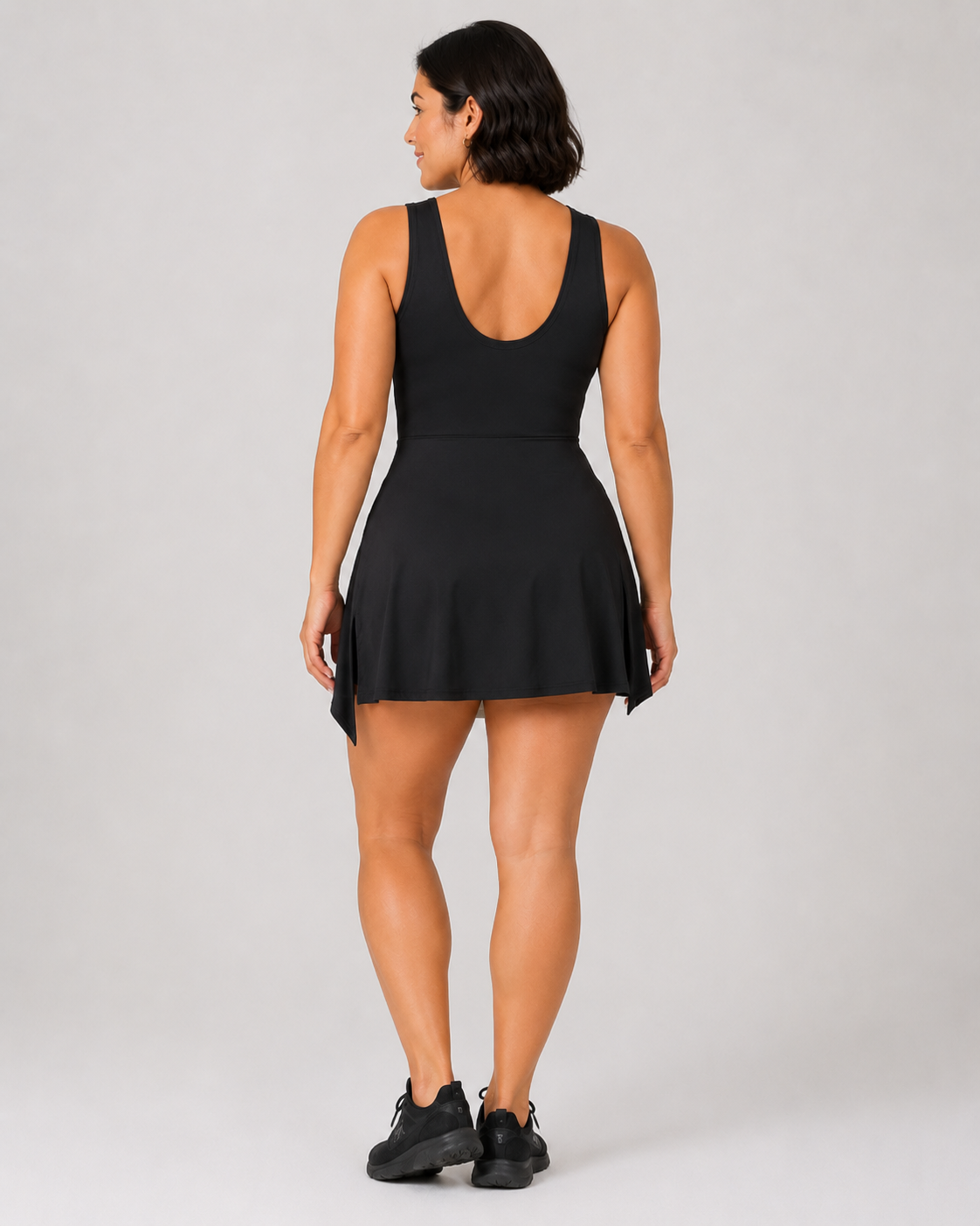Wrap-Front Skort Dress