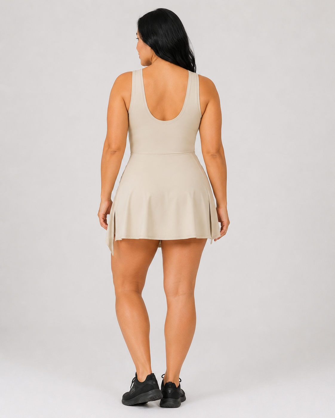 Wrap-Front Skort Dress