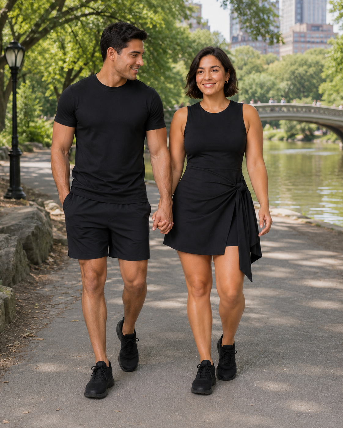 Wrap-Front Skort Dress