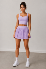 Luxe Glide Pleated Skort